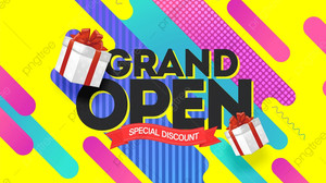GRAND OPEN COLOR - Banner GRAND OPEN COLOR - Banner