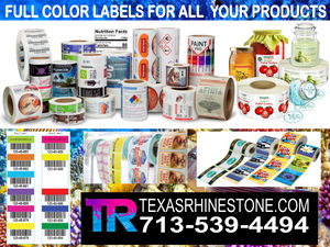 (500 QTY) CUSTOM LABELS
