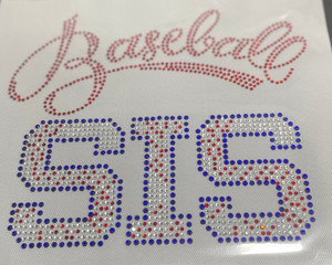 Baseball Mom Vinyl and Rhinestone Transfer - $8.46 : VS Rhinestone