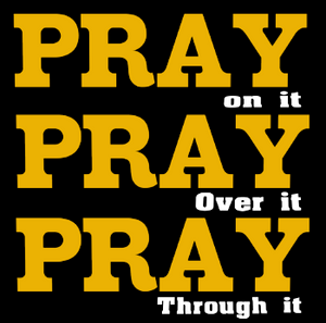 (2 Qty) PRAY PRAY PRAY - DTF transfer (2 Qty) PRAY PRAY PRAY - DTF transfer