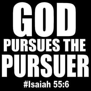 (2 QTY) GOD Pursues the Pursuer- custom DTF transfer (2 QTY) GOD Pursues the Pursuer- custom DTF transfer