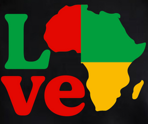 (6 Qty) Love Africa Map - DTF transfer