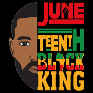 (2 Qty) Juneteenth Black King - DTF transfer (2 Qty) Juneteenth Black King - DTF transfer