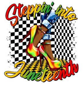 (2 Qty) Stepping into Juneteenth Shoes Heels3 DTF transfer (2 Qty) Stepping into Juneteenth Shoes Heels3 DTF transfer
