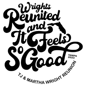 (55 Qty @ $5.99 (4 kids size and 51 adult size) Wrights Reunited and It Feels so Good - DTF transfer
