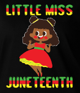 (2 Qty) Little Miss Juneteenth Frock Baby- DTF transfer (2 Qty) Little Miss Juneteenth Frock Baby- DTF transfer