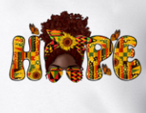 (2 Qty) Hope Colorful Butterfly Lady- DTF transfer