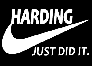 (2 Qty) HARDING NIKE JUST DID IT - DTF transfer (2 Qty) HARDING NIKE JUST DID IT - DTF transfer