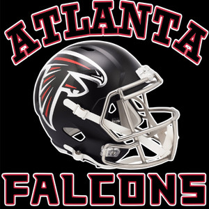 (2 Qty) ATLANTA FALCONS Helmet - custom sports DTF transfer