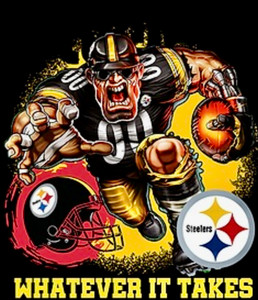 (2 Qty) STEELERS Player cartoon - custom sports DTF transfer