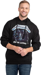 Popular Heavy Metal Band Metallica 'Ride The Lightning' Logo DTF Black Hooded Sweatshirt Hoodie Popular Heavy Metal Band Metallica 'Ride The Lightning' Logo DTF Black Hooded Sweatshirt Hoodie