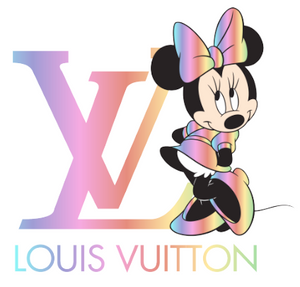(2 Qty) LV Mickey-(10x10")- custom DTF transfer