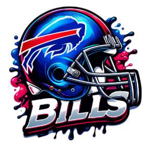 (2 qty) BILLS Helmet FOOTBALL (new) SPORTS - custom DTF transfer