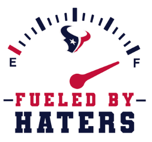 (2 Qty) Fuel by Haters TEXANS - custom Football sports DTF transfer