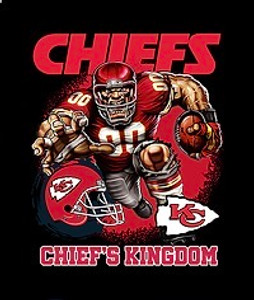 CHIEFS Player cartoon character - custom sports DTF transfer CHIEFS Player cartoon character - custom sports DTF transfer