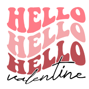 Hello Valentine DTF transfer