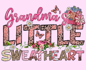 Grandma's Little Sweetheart Valentine DTF transfer