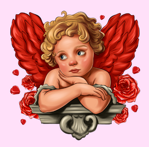 Cute Angel Baby Valentine DTF transfer Cute Angel Baby Valentine DTF transfer
