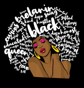 (2 qty) Melanin Black Queen custom DTF transfer (2 qty) Melanin Black Queen custom DTF transfer