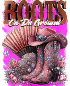 Boots on the Ground with Fan - custom DTF transfer