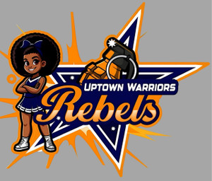 (10 Qty) Uptown Warriors Rebels girl Sports - custom DTF transfer