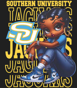 (6 Qty) Southern University Jaguars Girl - DTF transfer