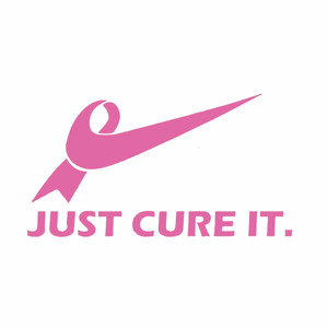 (2 Qty) Just Cure It Breast Cancer Awareness - Custom DTF transfer