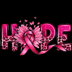 (2 Qty) Hope Cancer Awareness - Custom DTF transfer (2 Qty) Hope Cancer Awareness - Custom DTF transfer