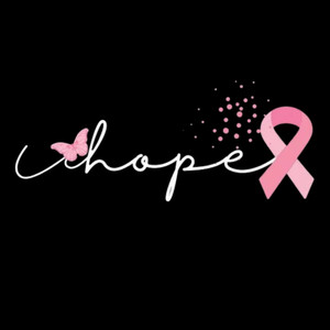 (2 Qty) Hope With Pink Butterfly Cancer Awareness - Custom DTF transfer (2 Qty) Hope With Pink Butterfly Cancer Awareness - Custom DTF transfer