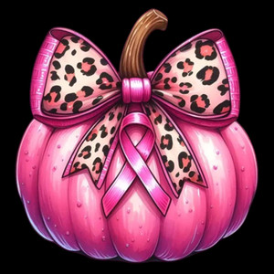 (2 Qty) Pink Halloween Pumpkin Cancer Awareness - Custom DTF transfer (2 Qty) Pink Halloween Pumpkin Cancer Awareness - Custom DTF transfer