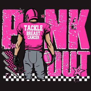 (2 Qty) Pink Out Player Cancer Awareness - DTF transfer (2 Qty) Pink Out Player Cancer Awareness - DTF transfer