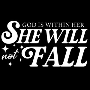 (2 Qty) God Is In With Her She Will Not Fail - DTF transfer