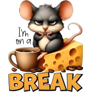 (2 Qty) I Am On A Break DTF transfer