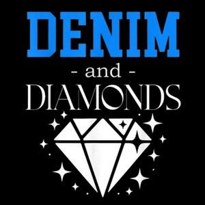 (2 Qty) Denim And Daimonds DTF transfer