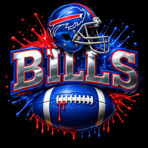 (2 Qty) Bills Helmet Foot Ball Custom DTF transfer