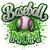 (2 Qty) Baseball Mom Green Sequence DTF transfer