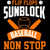 (2 Qty) Flip Flop Sunblock Baseball Non Stop DTF transfer