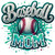 (2 Qty) Baseball Mom In Different Colour (Single Colour Each) DTF transfer