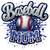 (2 Qty) Baseball Mom In Different Colour (Single Colour Each) DTF transfer