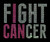 (Clear fuchsia Text) Fight Cancer Awareness Rhinestone Transfer