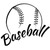 (2 Qty) Black Ball Baseball DTF transfer