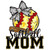 (Qty 2) Softball Mom Bow DTF transfer