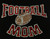 Football Mom Ark (Red) Rhinestone Transfer