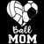 (2 Qty) Heart Two Ball Mom DTF transfer