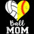 (2 Qty) Two Heart Ball Mom DTF transfer