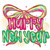 (2 Qty) Happy New Year Stylish Bow DTF transfer