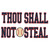 (2 Qty) Thou Shall Not Steal DTF transfer