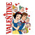 (2 Qty) Valentine Snowwhite DTF transfer