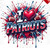 (2 Qty) I Love Patriots Football Paint Blast - DTF transfer