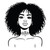 (2 qty) Afro Girl With Geometric Neck Tattoo DTF transfers